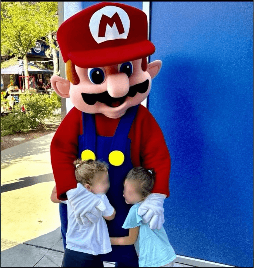 Mario avec enfants